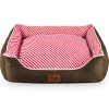 Freezack Hundebett Casadei rot/weiss M 65x55x18cm