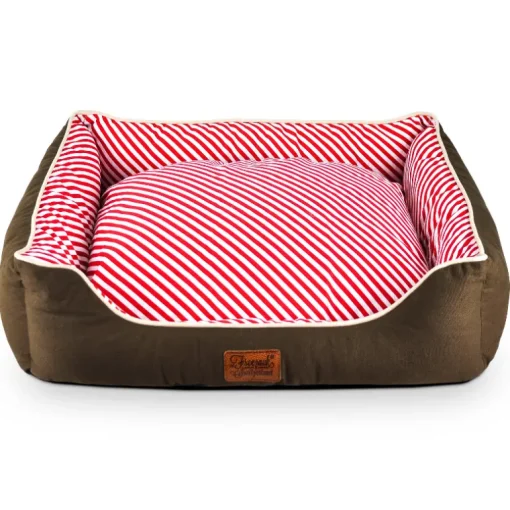 Freezack Hundebett Casadei rot/weiss M 65x55x18cm