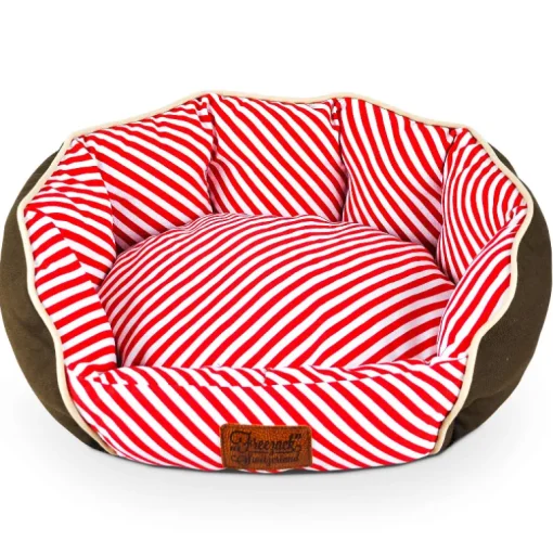 Freezack Hundebett Open Casadei rot/weiss S 50x40x15cm
