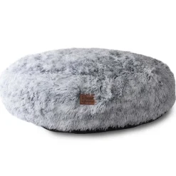 Freezack Hundebett Round Long Hair Cloud grau Ø100cm