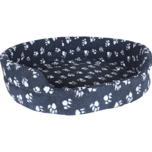 Freezack Hundebett Sherpa Paw blau