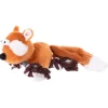Freezack Hundespielzeug Plüsch Fuchs mit Seil 34cm