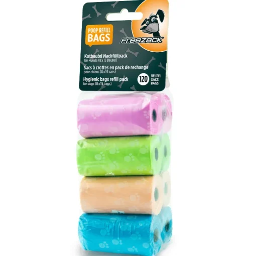 Freezack Poop-Bag Kotbeutel Nachfüllrollen 8 Rollen à 15Stk.