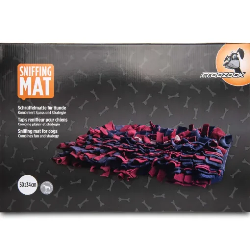 Freezack Schnüffelmatte für Hunde rot/blau 50x34cm