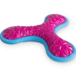 Freezack Wasserspielzeug Hund Foam Tri-Flyer pink/blau 21cm