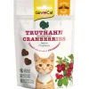 GimCat Katzensnack Crunchy Snack Truthahn mit Cranberries 50g