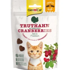 GimCat Katzensnack Crunchy Snack Truthahn mit Cranberries 50g