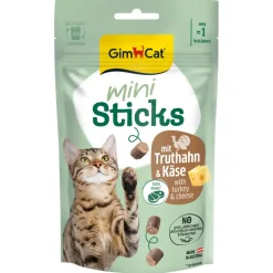 GimCat Mini Sticks Truthahn & Käse 50g