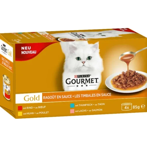 Gourmet Katzenfutter Gold Sauce Delight mit Huhn