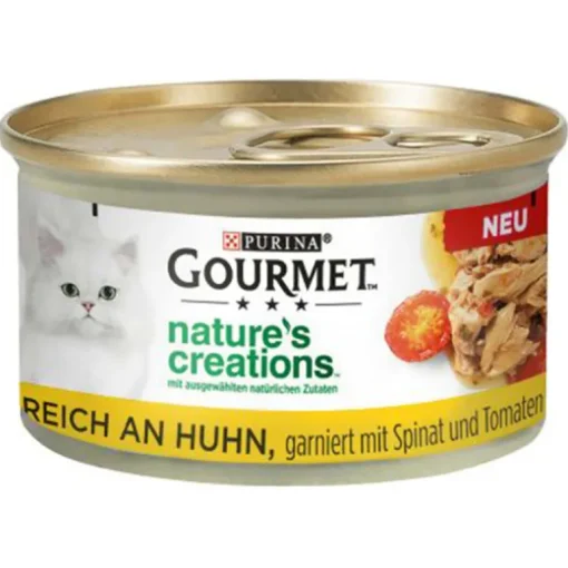 Gourmet Katzenfutter Nature's Creation Fleisch 4x85g