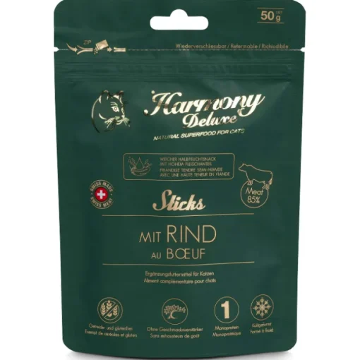 Harmony Cat Deluxe Katzensnack Halbfeucht-Sticks 50g in verschiedenen Sorten