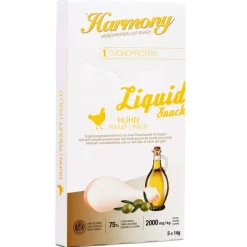 Harmony Cat Monoprotein Liquid Snack Huhn 5x14g