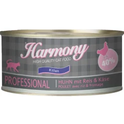 Harmony Cat Professional Nassfutter Kitten Huhn & Reis & Käse