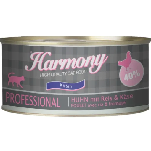 Harmony Cat Professional Nassfutter Kitten Huhn & Reis & Käse