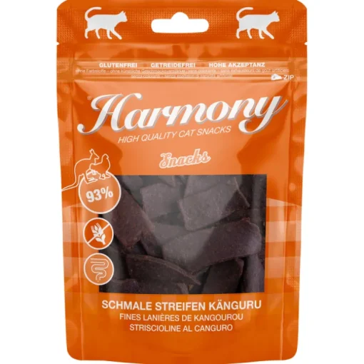 Harmony Cat Snacks schmale Streifen Känguru 50g