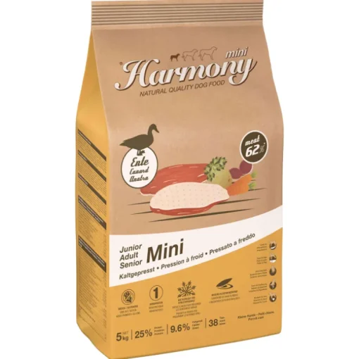 Harmony Dog Natural Mini Kaltgepresstes Hundefutter Ente