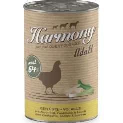 Harmony Dog Natural Nassfutter Geflügel mit Zucchini, Pastinake & Lauch
