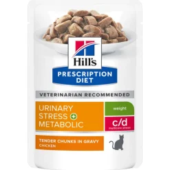 Hill's VET Katze Prescription Diet c/d Urinary & Metabolic Huhn 12x85g