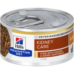Hill's VET Katze Prescription Diet k/d Kidney Care Ragout mit Huhn und zugefügtem Gemüse, 24x82g