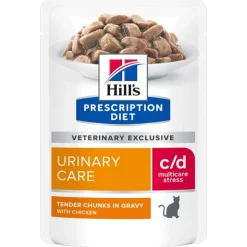 Hill's VET Katze Prescription Diet Urinary Care c/d Multicare Stress Huhn 12x85g