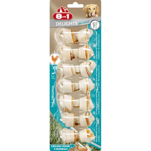 8in1 Dental Delights Knochen XS 7 Stück 84g
