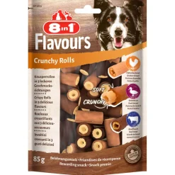8in1 Hundesnacks Flavours Crunchy Rolls 85g