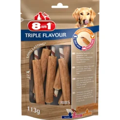 8in1 Kausnacks Triple Flavour Ribs 6Stk. 113g