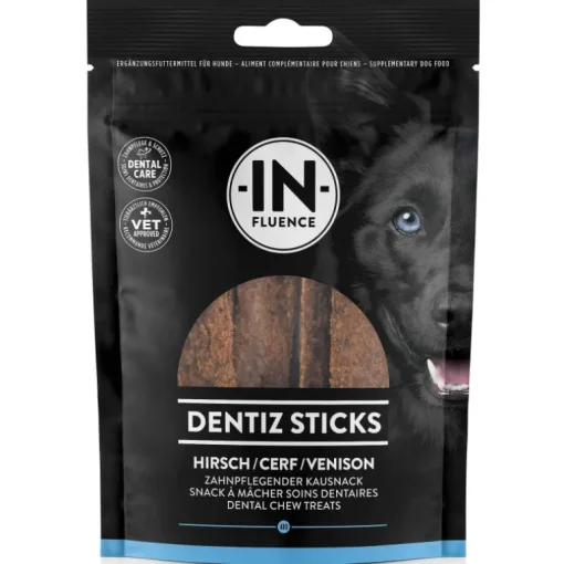 In-Fluence Hundesnack Dentiz Sticks Hirsch 70g