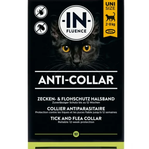 In-Fluence Zecken-, Flohhalsband Katze 35cm