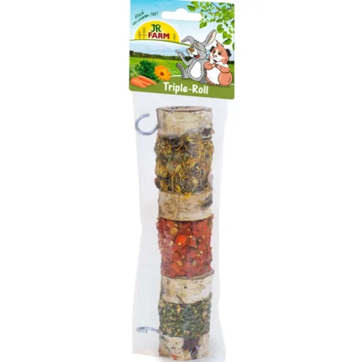 JR Farm Knabbersnack Triple Roll 160g