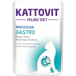 Kattovit Gastro Ente & Reis 85g  Pouch