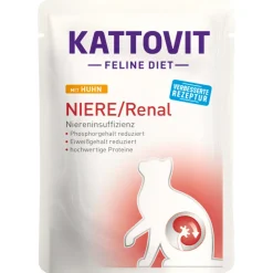 Kattovit Katzenfutter Niere/Renal mit Huhn 24x85g