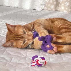 KONG Katzenspielzeug Active Rope Red & Purple