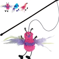 KONG Katzenspielzeug Teaser Feather assortiert