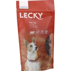 Lecky Hundesnack Mini Flips Rindslunge