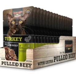 Leonardo Nassfutter Truthahn & pulled Beef 16x70g