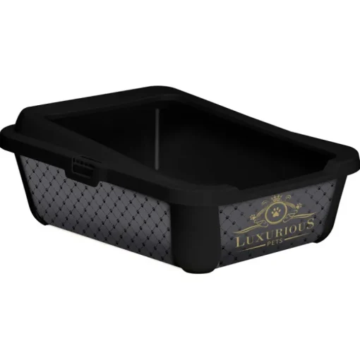 Luxurious Pets Katzentoilette Hercules 50cm schwarz