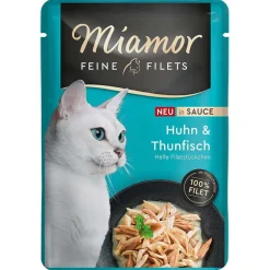 Miamor Katzenfutter Feine Filets Huhn & Thunfisch in Sauce 100g