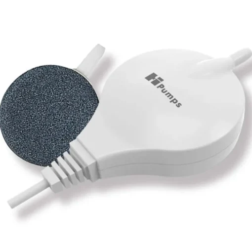 Nano Luftpumpe Piezo rund weiss 18l/h