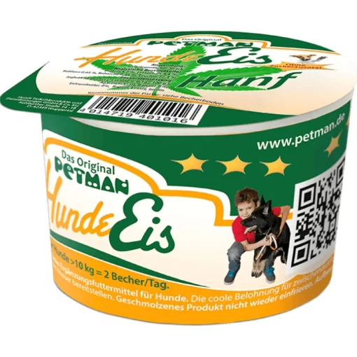 Petman Hundeeis Joghurt Hanf & Blaubeere 90ml