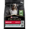 Pro Plan Hundefutter Adult Medium Sensitive Digestion Lamm 3kg