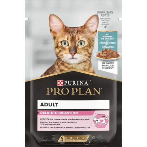 Pro Plan Katzenfutter Adult Delicate Digestion Hochseefisch in Sauce 26x85g