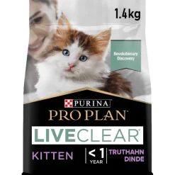 Pro Plan Katzenfutter Kitten LiveClear Truthahn 1.4kg