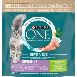 Purina ONE Trockenfutter Sensitive Truthahn & Reis 1.5kg