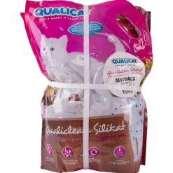 QUALICAT Katzenstreu Qualiclean Silikat nicht klumpend 3x5l Multipack