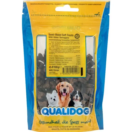 QUALIDOG Hundeleckerli Semi-Moist Wild 150g