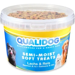 QUALIDOG Hundeleckerli Semi-Moist Lachs & Reis 1.8kg