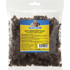 QUALIDOG Hundeleckerli Semi-Moist Glutenfrei Kaninchen 500g