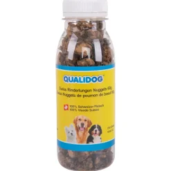 QUALIDOG Hundesnack Swiss Rinderlungen-Nuggets 60g