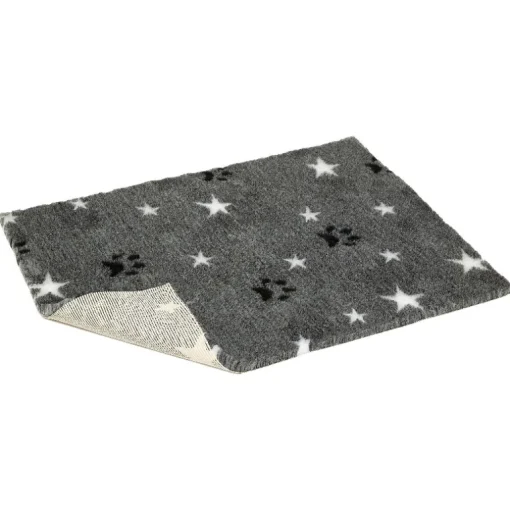 QUALIDOG Liegematte Anti-Slip Sterne & Pfoten